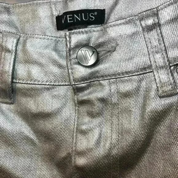 Metallic Straight Leg Jeans - Picture 8 of 11